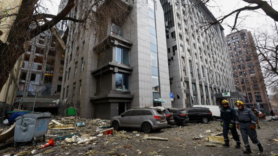 Explozii puternice la Kiev după ce Rusia a lansat opt rachete asupra teritoriului ucrainean
