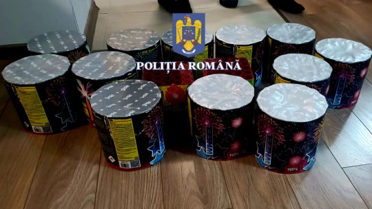 Polițiștii brașoveni au confiscat 170 de kilograme de articole pirotehnice