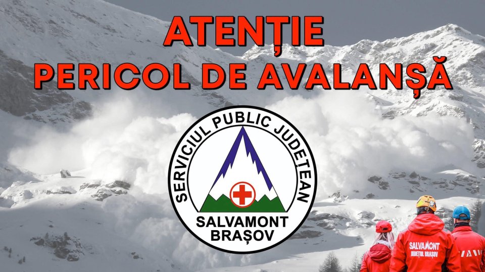 Risc de avalanșă în Munții Bucegi și Munții Făgăraș