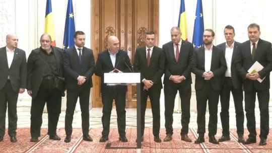 PSD, PNL, USR, UDMR şi minorităţile naţionale au convenit formarea unei coaliţii