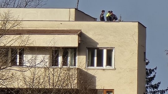 EXCLUSIVITATE. VIDEO: O copilă din Brașov a pus pe jar autoritățile după ce s-a urcat pe bloc