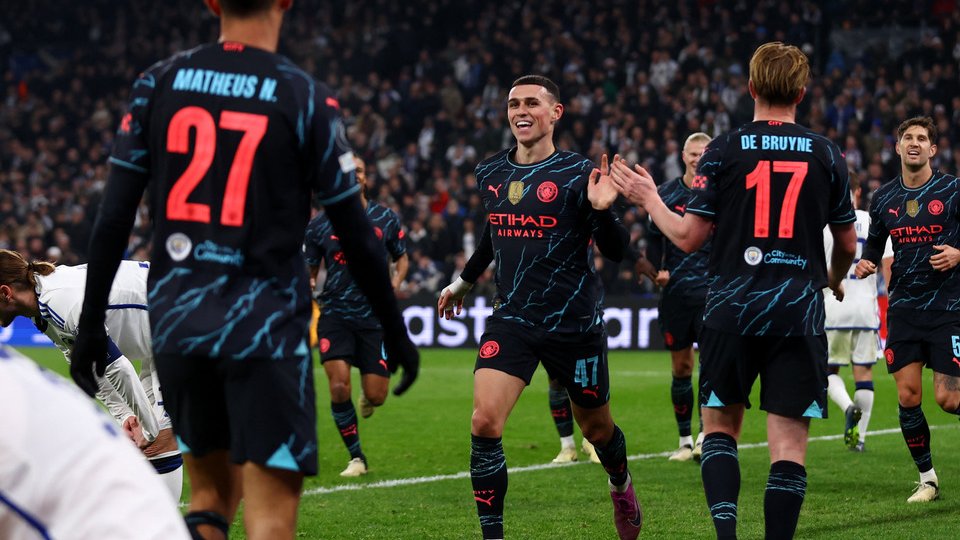 Manchester City și Real Madrid, în grafic