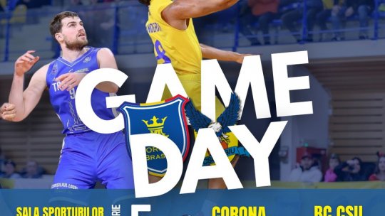 Corona Brașov, meci cu CSU Sibiu la Sala Sporturilor