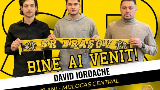 SR Brașov a anunțat transferul mijlocașului David Iordache
