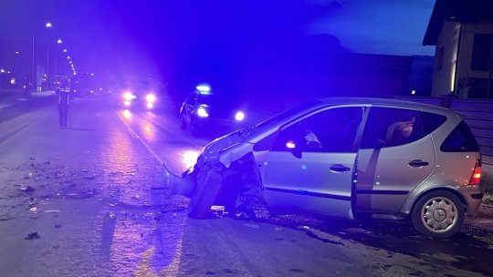 Trafic restricționat la intrarea în Sânpetru, din cauza unui accident cu victime
