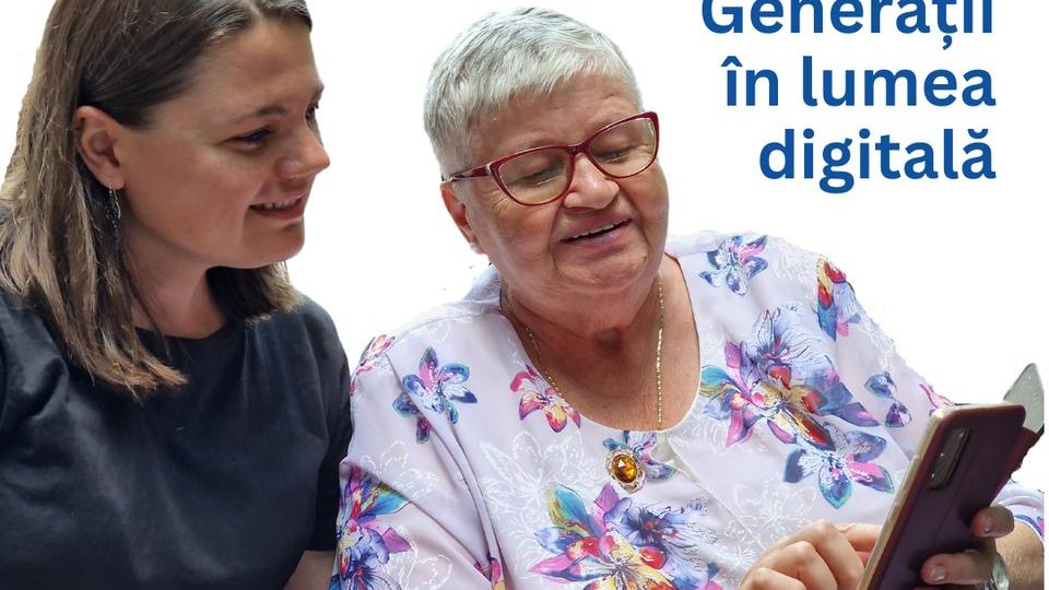 Ateliere de incluziune în lumea digitală pentru seniori, derulate de Fundația Regală Margareta a României