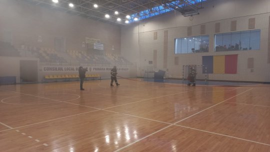 Exercițiu ISU la Sala Sporturilor din Brașov