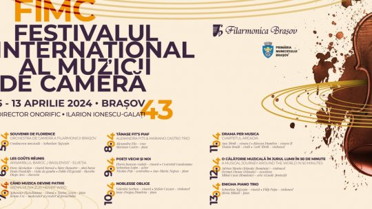Festivalul Internațional al Muzicii de Cameră revine la Brașov