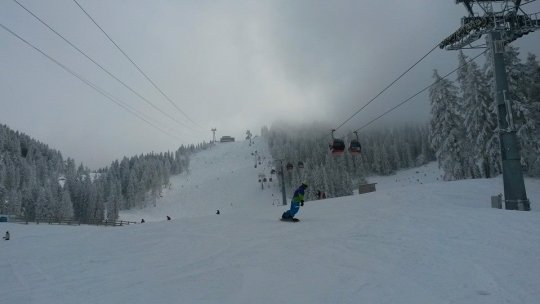 Starea pârtiilor din Poiana Brașov. Strat de zăpadă proaspătă