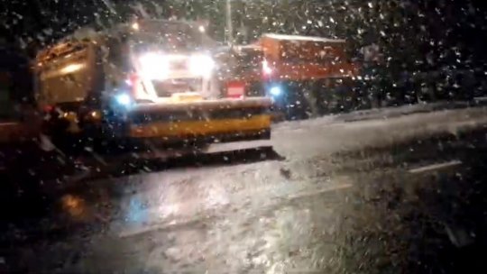 Iarna s-a reinstalat la Brașov