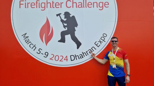 Sandu Istrate, de la ISU Brașov, reprezintă IGSU la Confruntarea Internațională a pompierilor, din Arabia Saudită