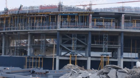 Structura de rezistență a Sălii Polivalente din Brașov, aproape gata
