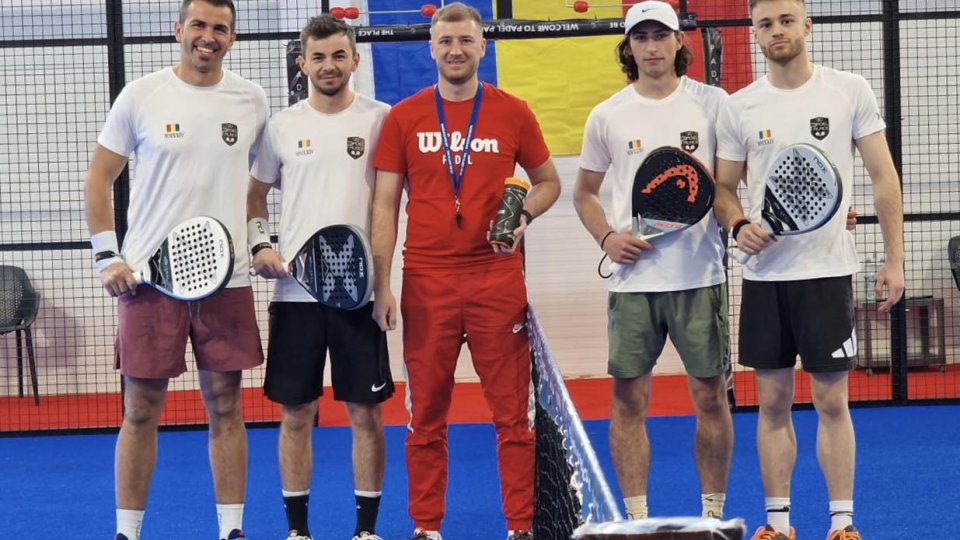 Robert Coman și Nicolae Rozorea, primii campioni județeni la padel