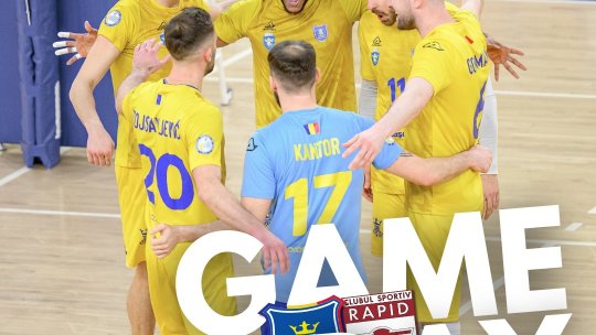 Volei masculin. Corona - Rapid, la Sala Sporturilor. Brașovenii, la un pas de finala campionatului