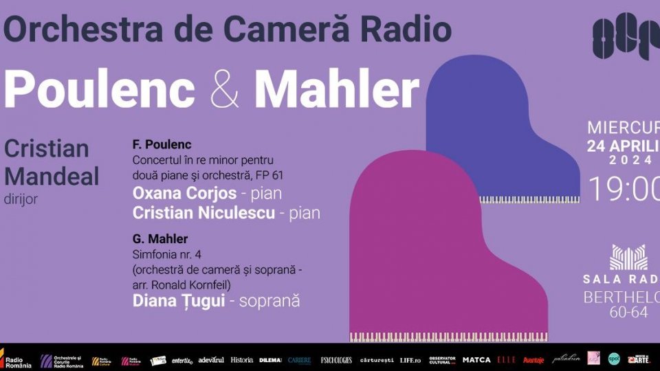 Concert pentru două piane și orchestră, dirijat de Cristian Mandeal