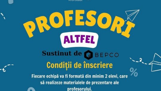 Start vot pentru alegerea „Profesorilor Altfel” în Brașov