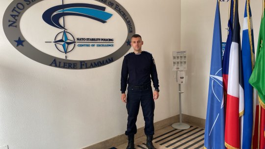 Doinel Ciucă, jandarmul din Brașov care se pregătește în Italia pentru misiunile NATO