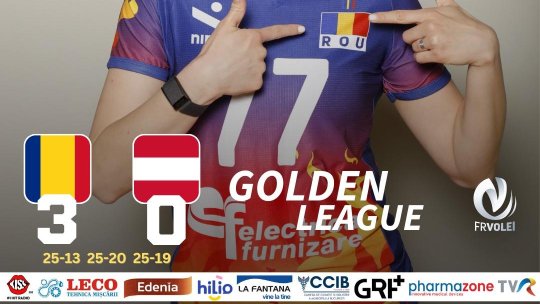 Primul succes pentru naționala de volei feminin la Golden League