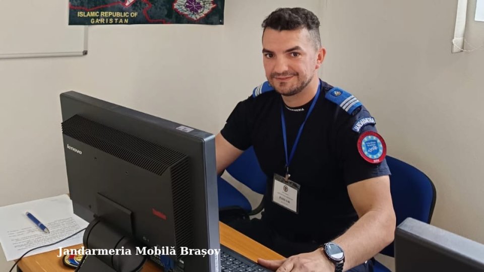 Jandarm brașovean la un concurs internațional