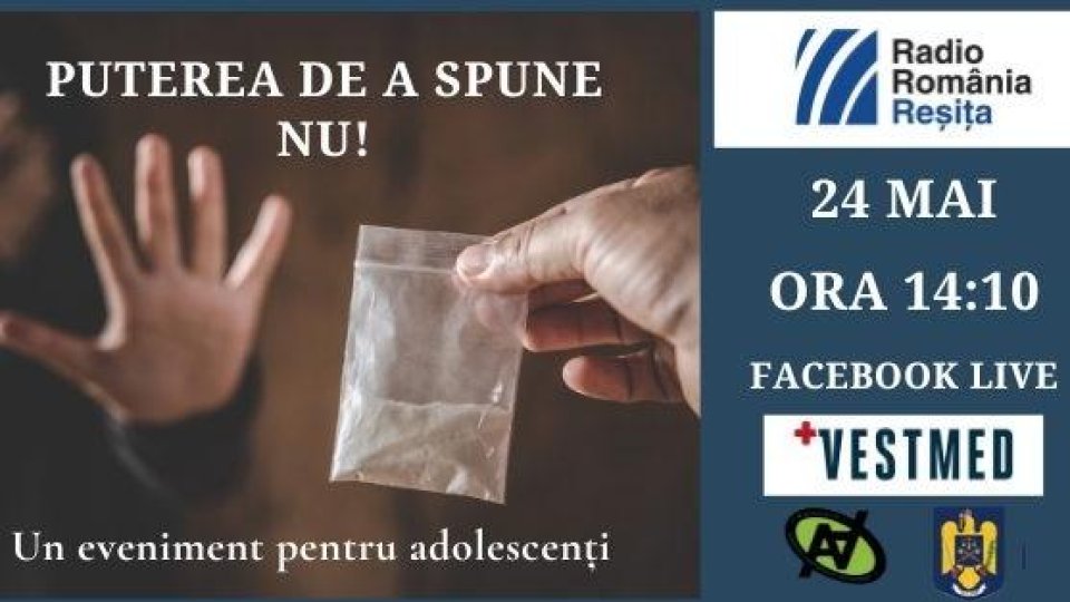 „Puterea de a spune NU!", campanie antidrog lansată de Radio România Reșița