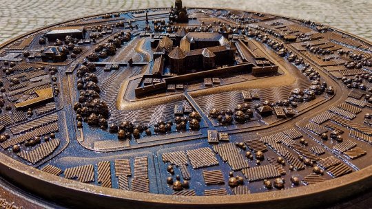 Machetă tactilă la Cetatea Făgărașului