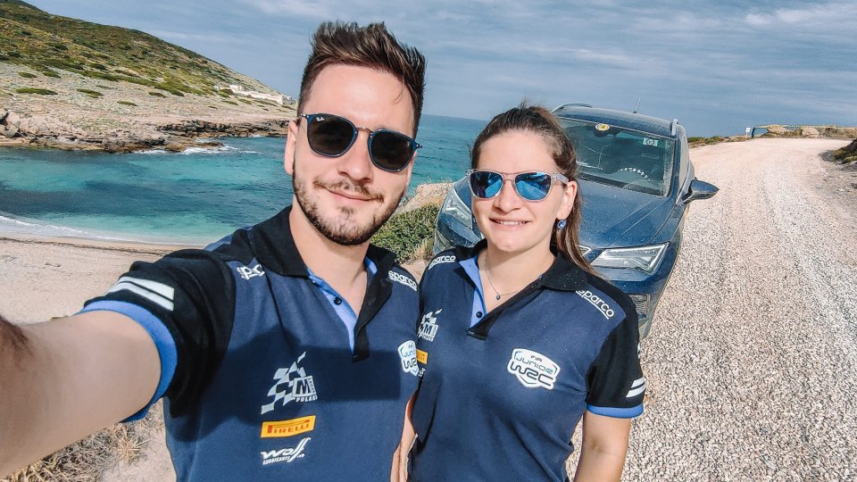 Brașovenii Norbert Maior și Francesca Maior, la startul Raliului Sardinei