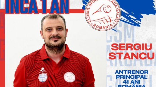 Volei masculin: Sergiu Stancu, încă un an la Arcada Galați
