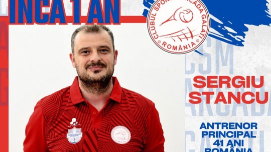 Volei masculin: Sergiu Stancu, încă un an la Arcada Galați