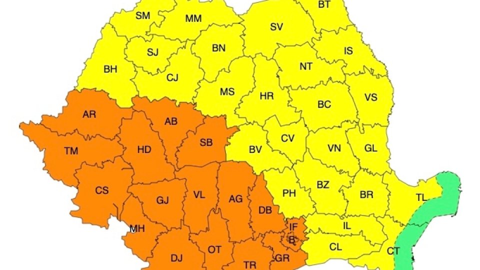 Cod galben de caniculă, la Brașov! Maximele ajung la 37 de grade!