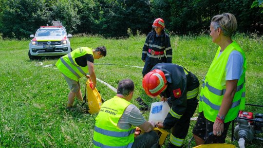 Exercițiu al Serviciului Voluntar pentru Situații de Urgență al Municipiului Brașov