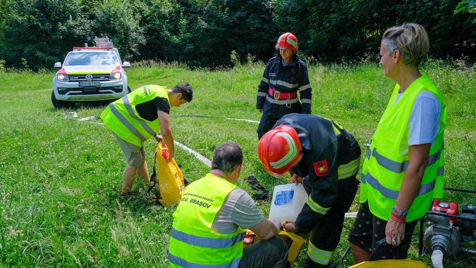 Exercițiu al Serviciului Voluntar pentru Situații de Urgență al Municipiului Brașov