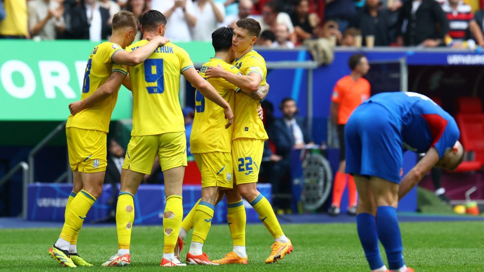 EURO 2024: Ucraina, victorie cu Slovacia în grupa României