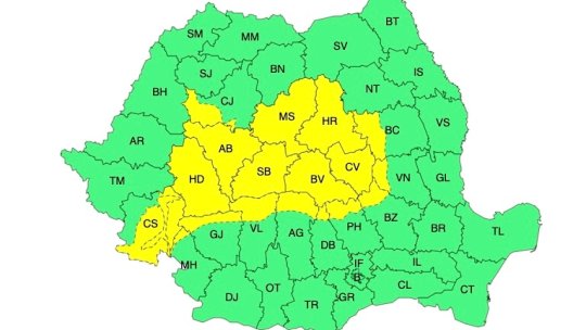 Alerte meteo de caniculă și vijelii! Brașovul, sub COD GALBEN de ploi torențiale!