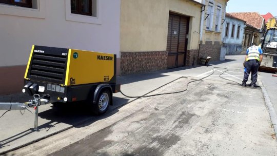 Au început lucrările la benzile de circulație dedicate transportului în comun din Brașov