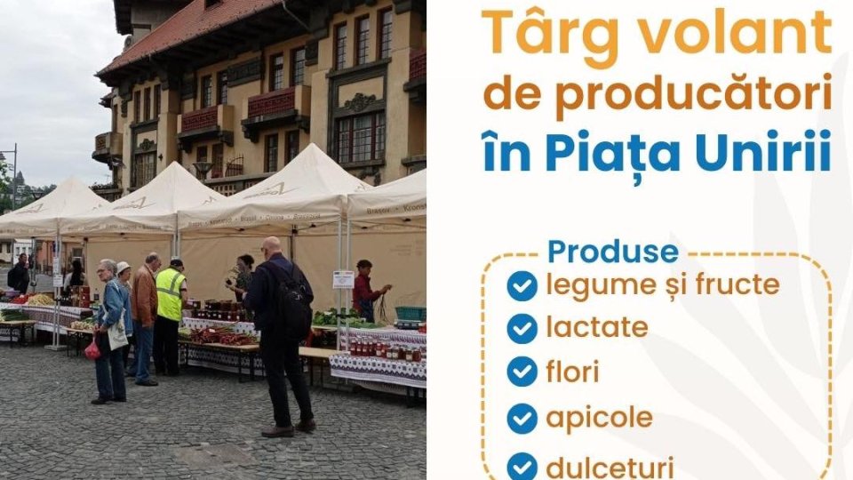 Târg volant, în Șchei, sâmbătă