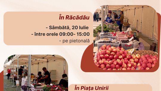 Târguri volante, pe 20 și 27 iulie