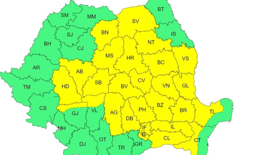 Braşovul e sub cod galben de instabilitate atmosferică
