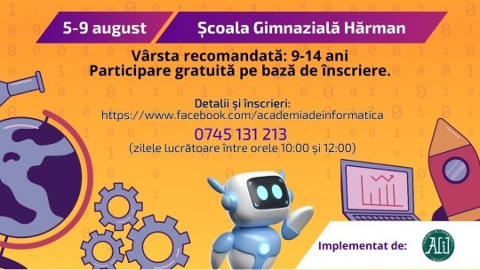 Programul Școala de vară STEAM, în două localități din județul Brașov