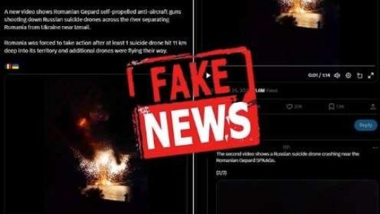 Fake News - Forţele române NU au tras asupra dronelor ruse din zona graniţei cu Ucraina