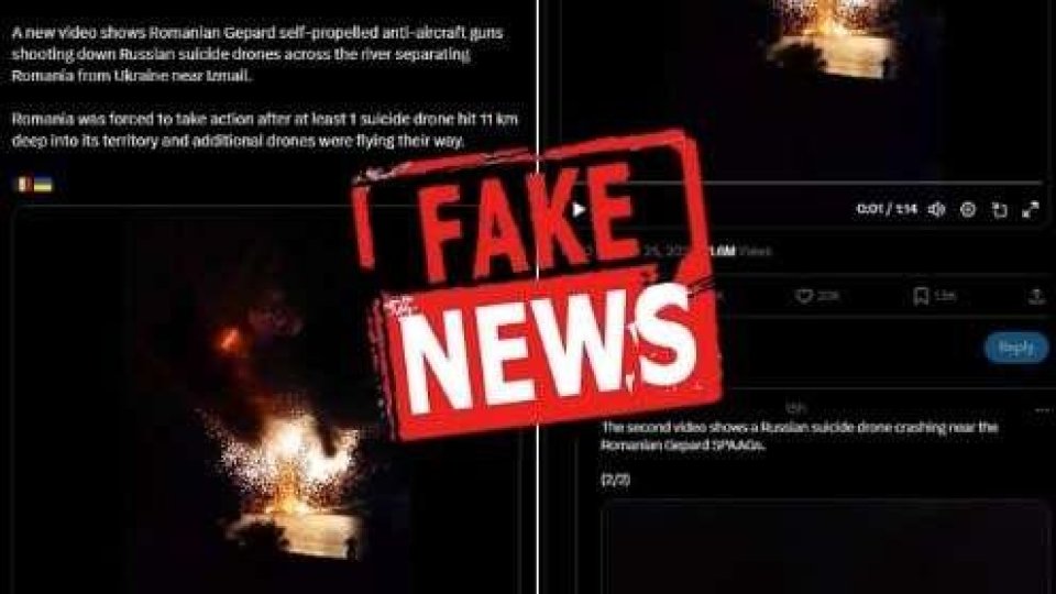 Fake News - Forţele române NU au tras asupra dronelor ruse din zona graniţei cu Ucraina