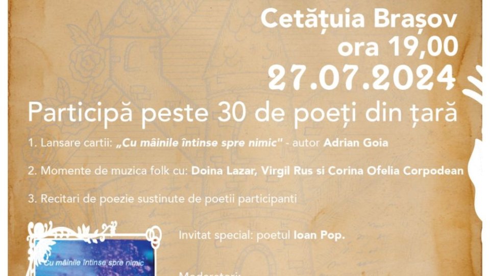 Cetatea Poeziei, la Cetățuia Brașovului