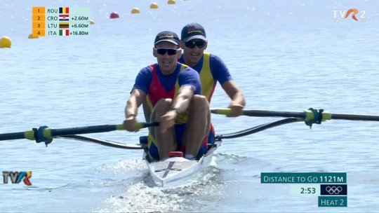 PARIS 2024 – Canotaj: România în semifinale la dublu rame masculin
