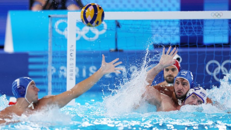 PARIS 2024: România - Grecia, scor 7-14 în grupele turneului olimpic de polo pe apă