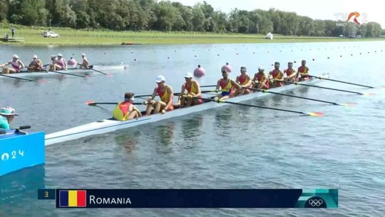 PARIS 2024 - Canotaj: Locul cinci pentru echipajul de 8+1 al României
