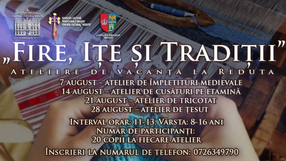 Ateliere meșteșugărești la Centrul Cultural Reduta din Brașov