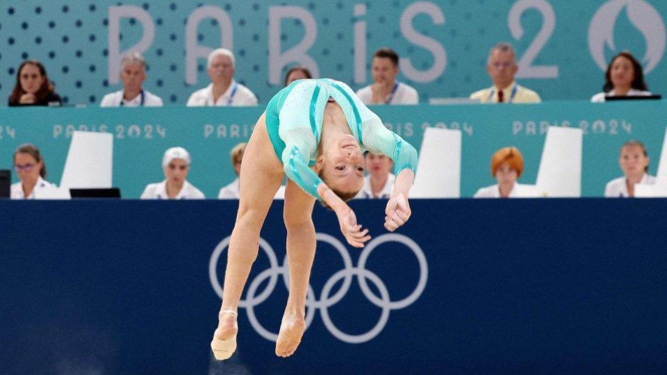 Gimnasta Ana Maria Bărbosu a primit medalia de bronz cucerită în finala de la sol