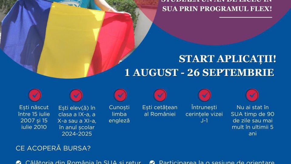 Burse de studiu în SUA pentru liceeni