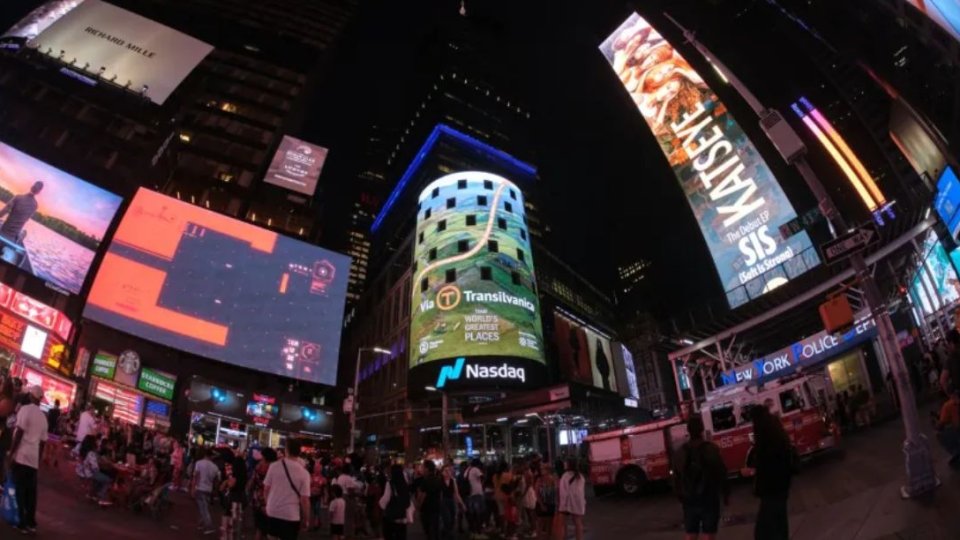 Traseul turistic Via Transilvanica, promovat pe clădirile din Times Square