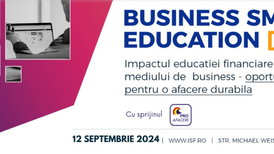 Conferință pentru educație financiară și oportunități de afaceri la Brașov