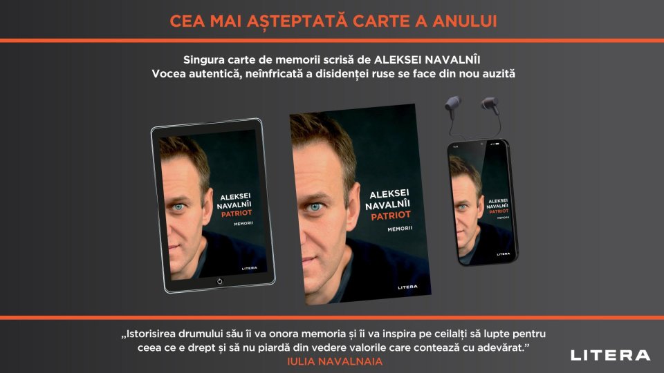 Cartea scrisă de Aleksei Navalnîi va fi publicată în limba română